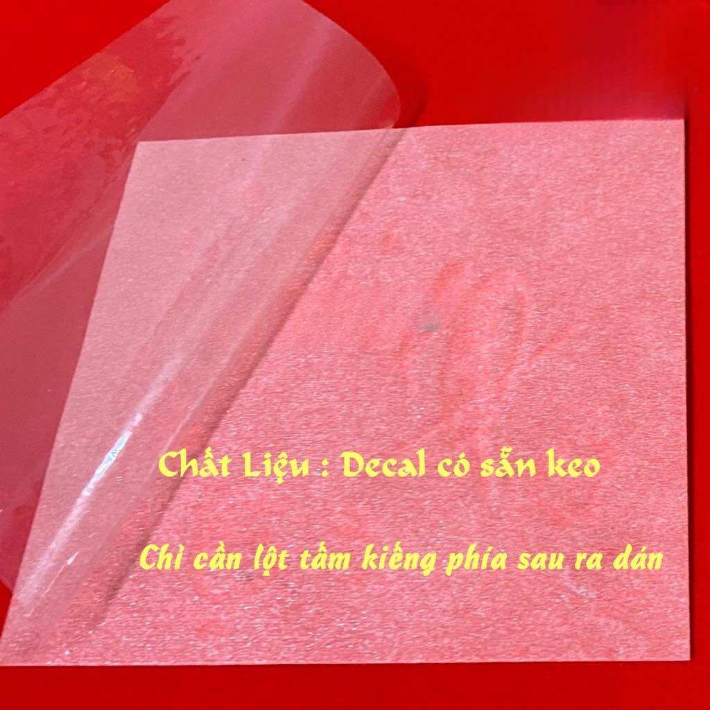 Miếng decal dán dưa bưởi trang trí lễ Tết