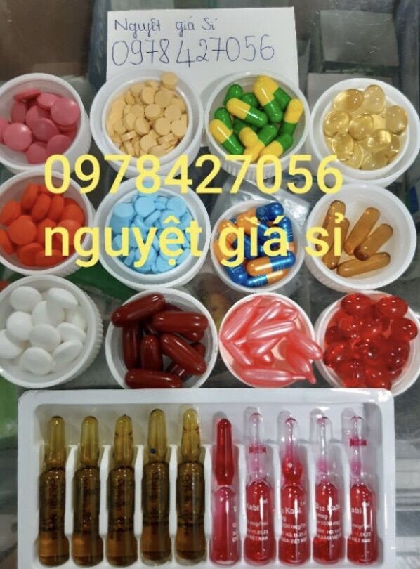 Lẻ 2 viên kích trắng pha kem các loại