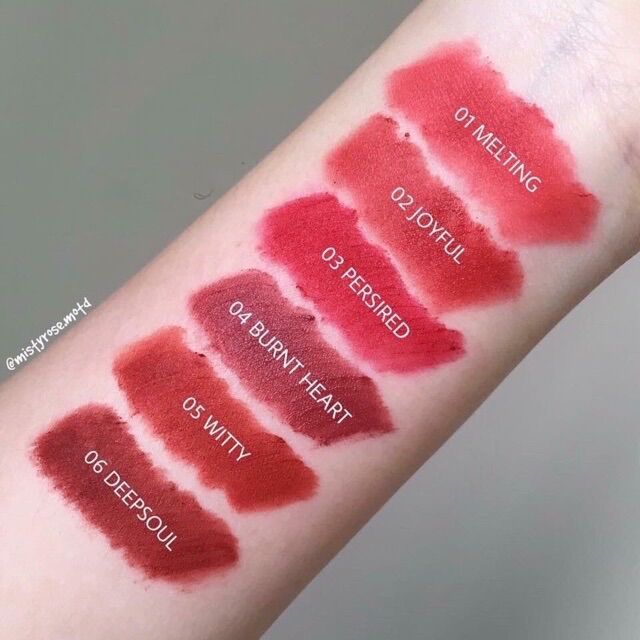 Son kem lì Romand Zero Velvet Tint Full màu