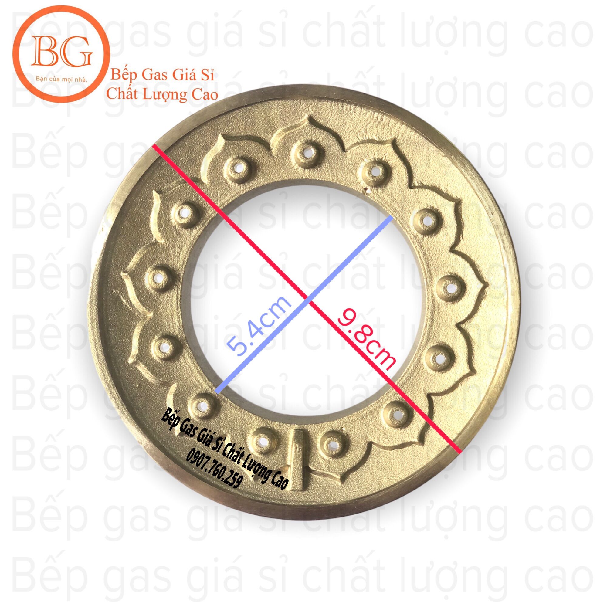 Mâm Chia điếu gang pi 100