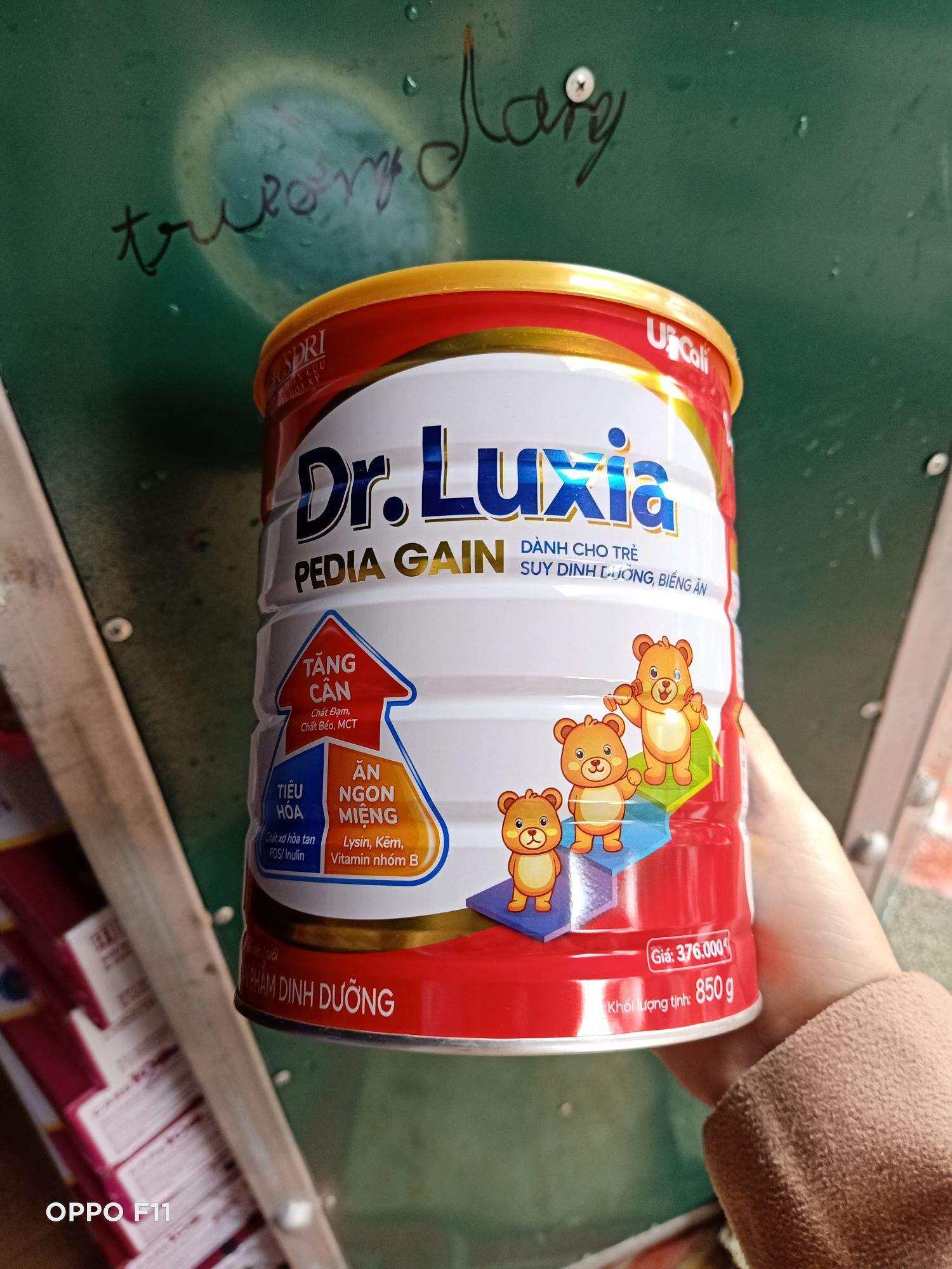 sữa bột dr luxia gain 900g tăng cân cho trẻ trên 1 tuổi date mới nhất