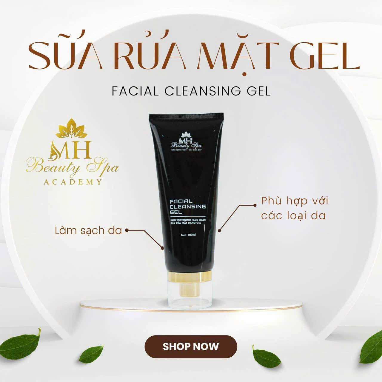 Sữa rửa mặt dịu nhẹ Mh spa