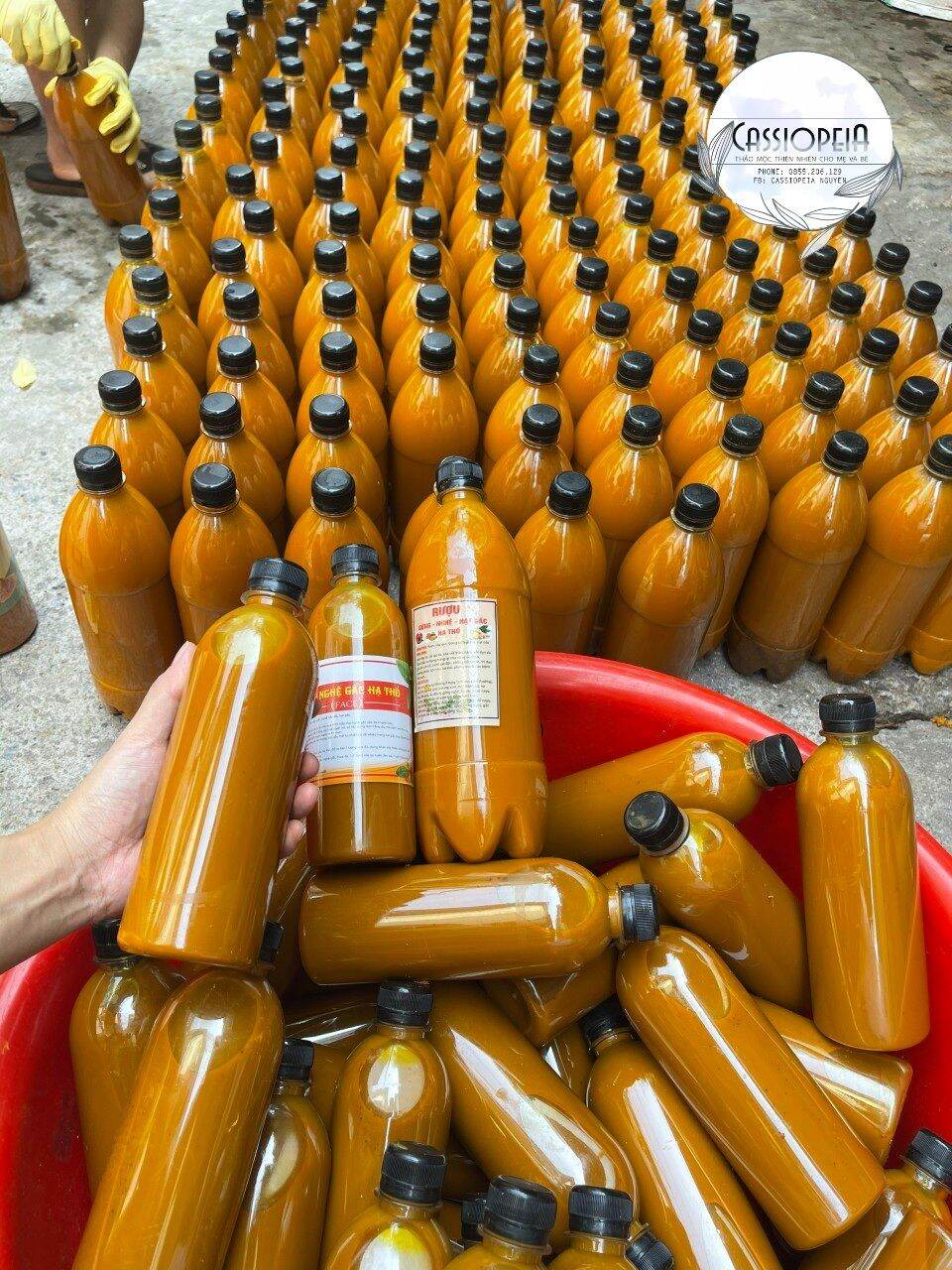 Cốt nghệ gấc hạ thổ thoa mặt