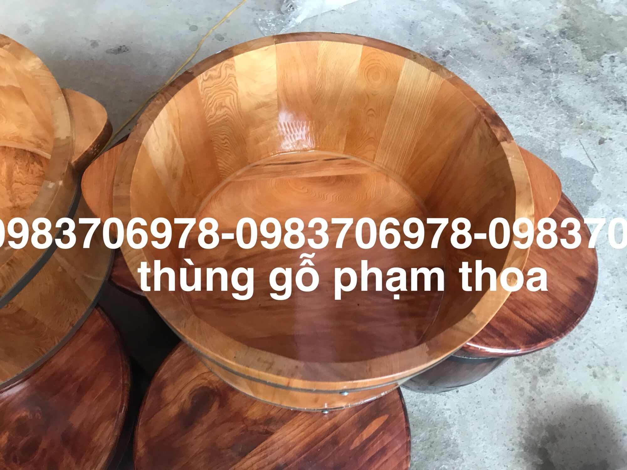 Chậu gỗ pomu ngâm mông phụ khoa cao cấp