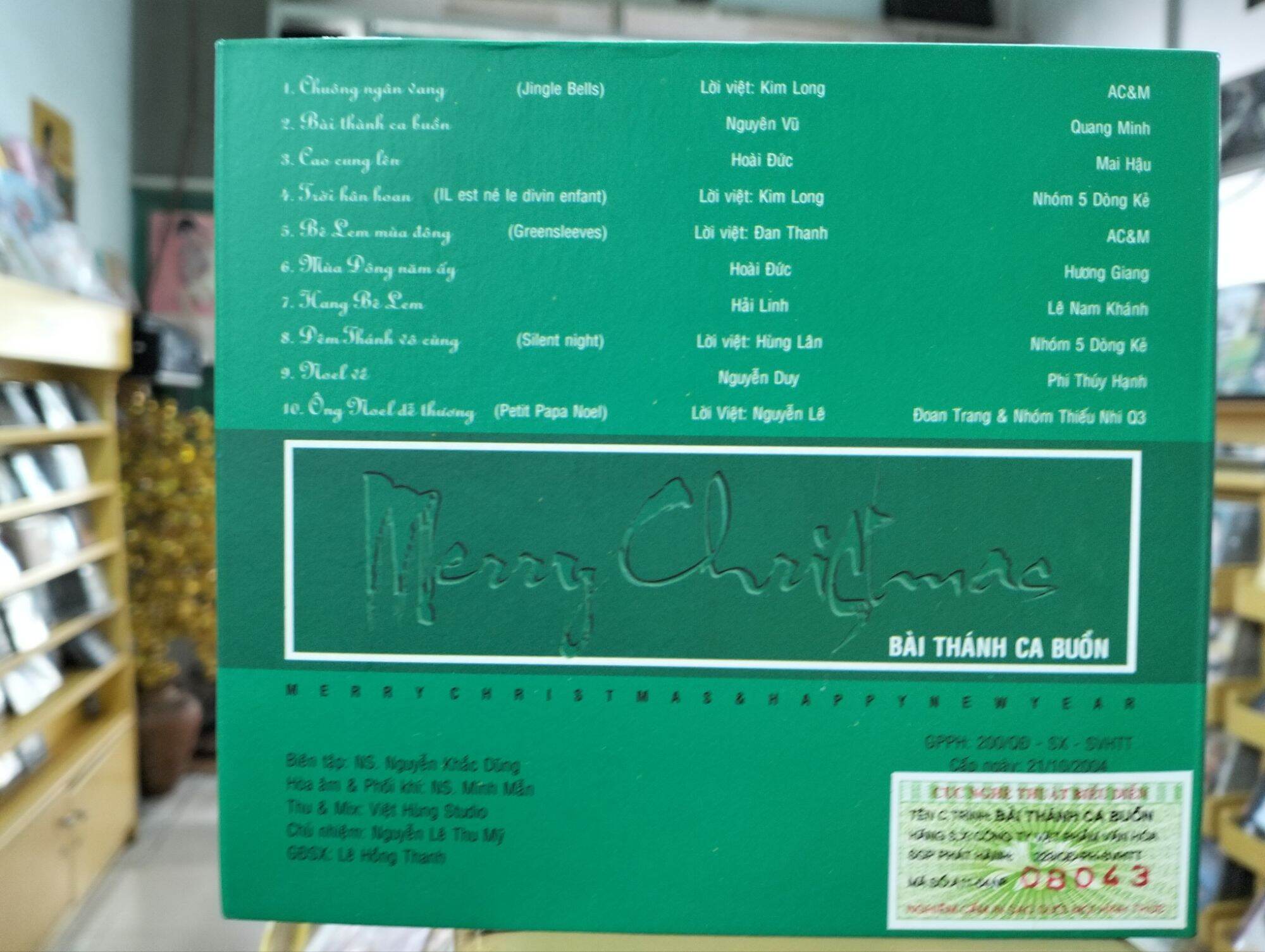 Đĩa CD - Bài Thánh ca buồn