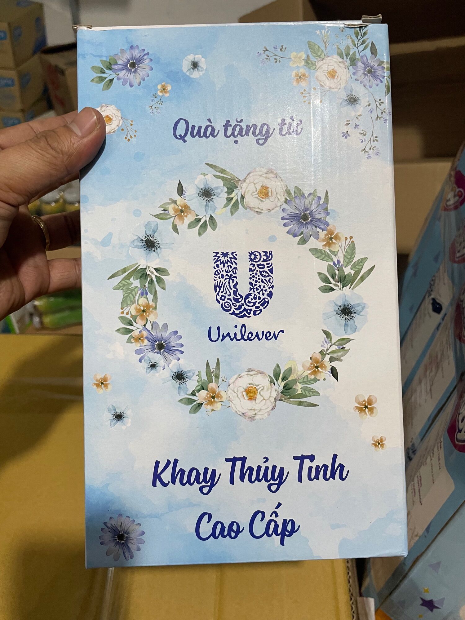 ——-Khay nướng thuỷ tinh- hkm Unilever