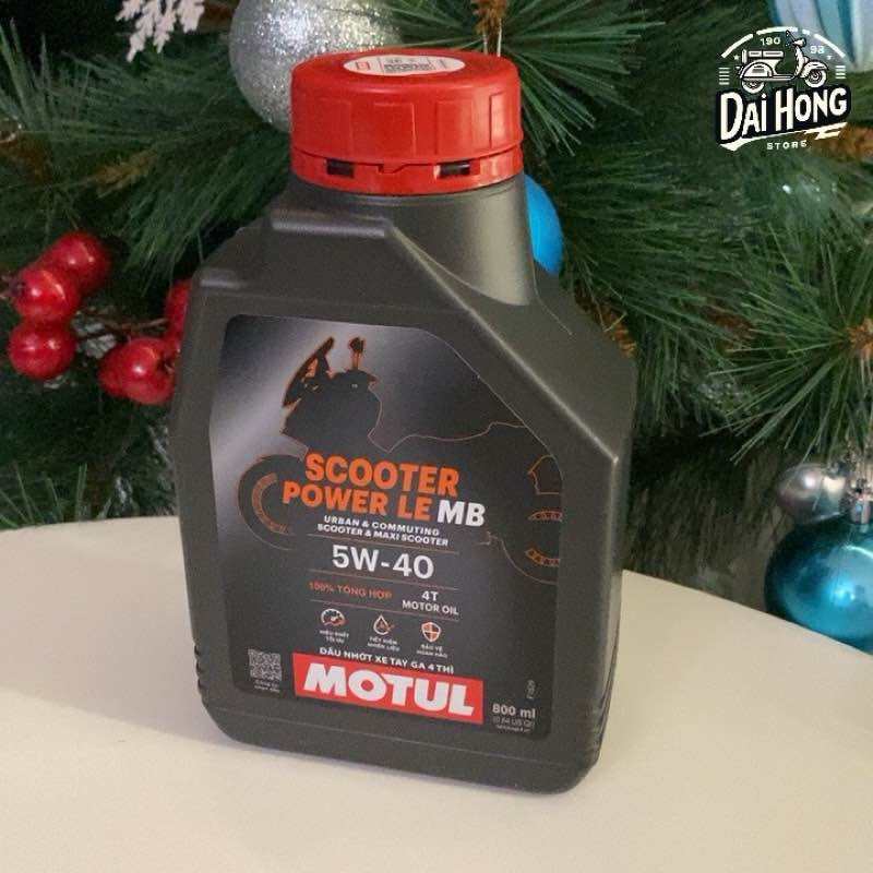 MOTUL TỔNG HỢP XE TAY GA 5W40 1 LÍT VÀ 0.8 LÍT