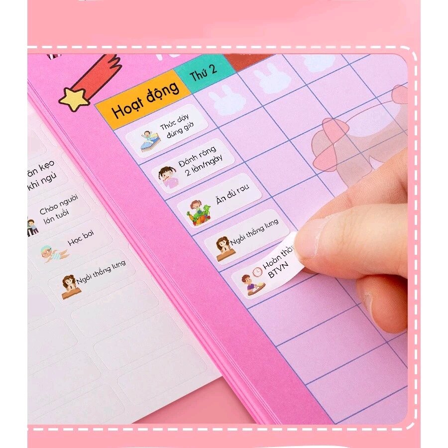 Bộ lịch rèn thói quen tốt cho bé