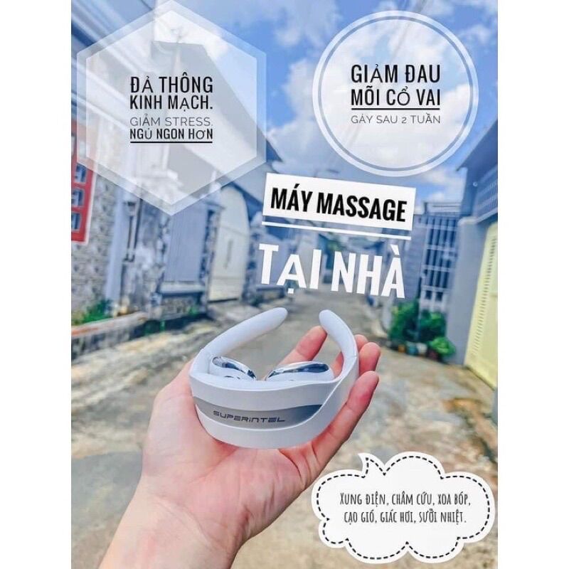 MÁY MASSAGE CỔ SUPERINTEL - cổ vai gáy