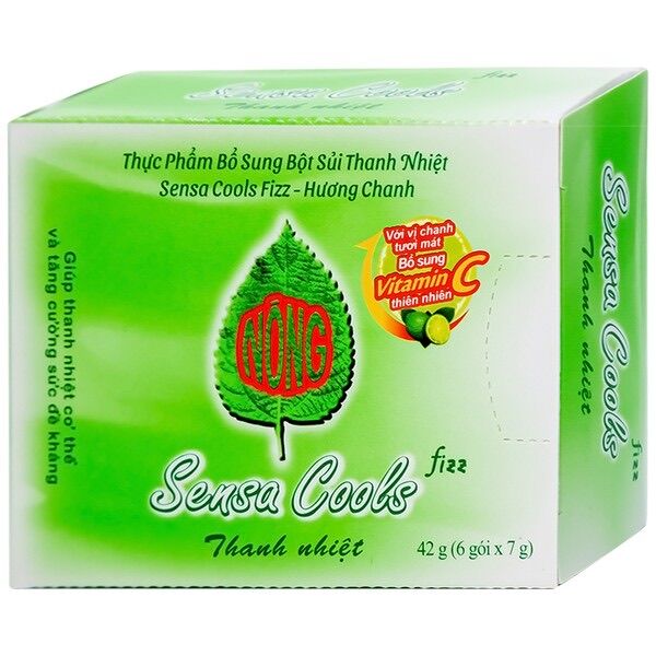 Bột sủi thanh nhiệt Sensacool hộp 6 gói