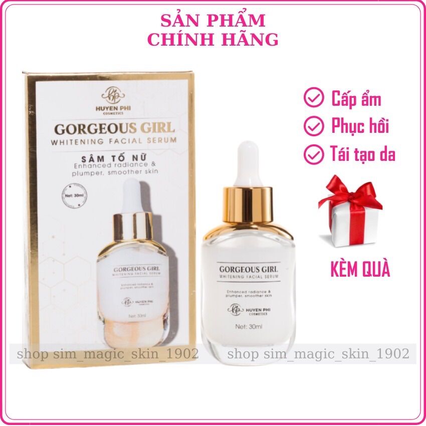 Serum sâm tố nữ Huyền Phi - cấp ẩm, tái tạo, tăng độ đàn hồi cho da