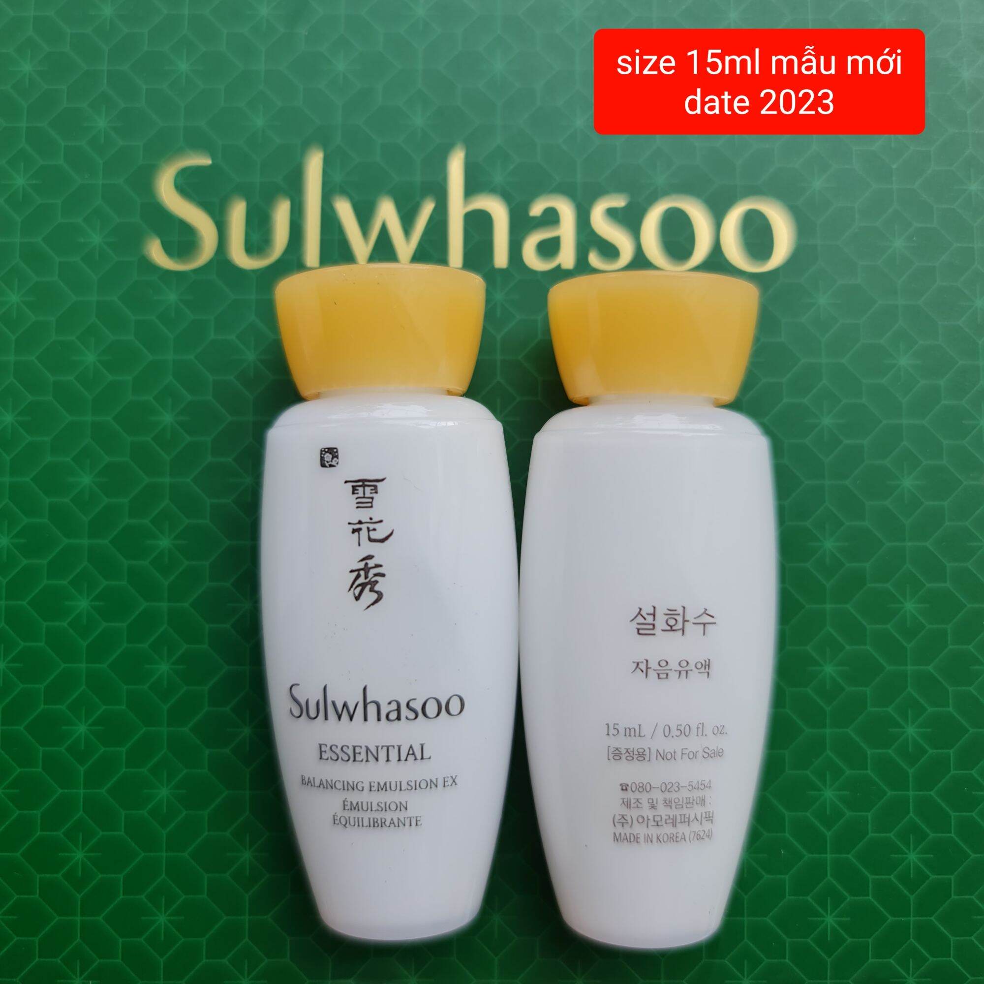 [Hcm]Sữa Dưỡng Trắng Da Cấp Ẩm Ngăn Lão Hoá Sulwhasoo Essential Balancing Emulsion Ex 15Ml