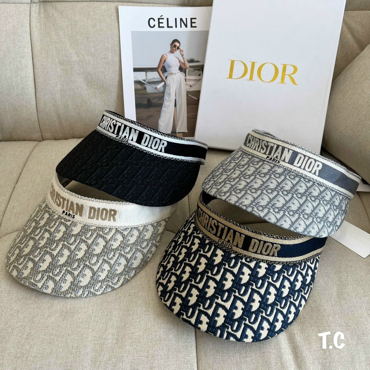 Mũ dior nửa đầu