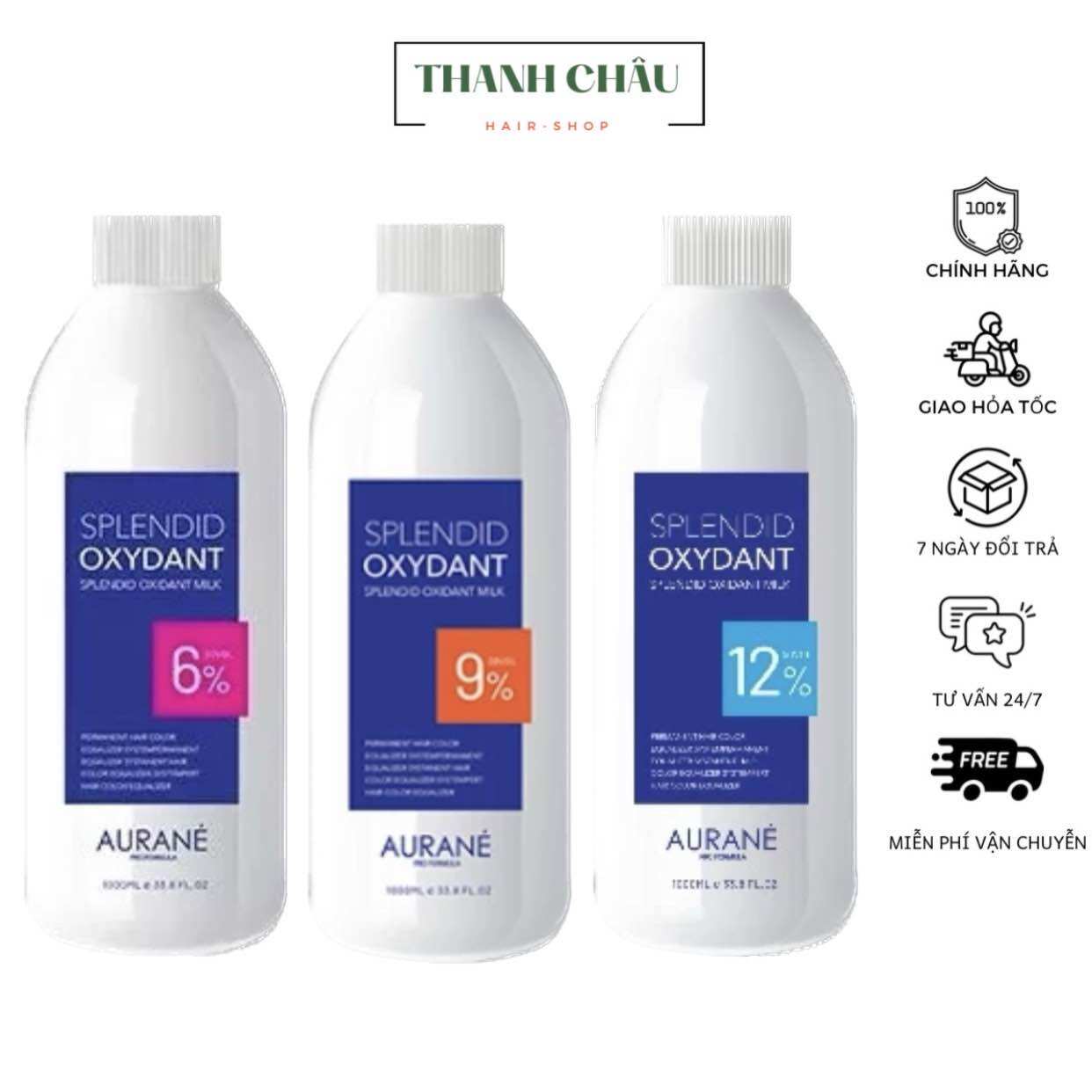Oxy trợ nhuộm tóc aurane 1000ml