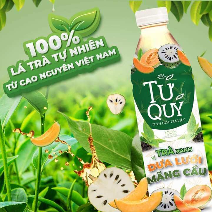 Lot of 6 Bottles of 450ml Four Quarter Tea