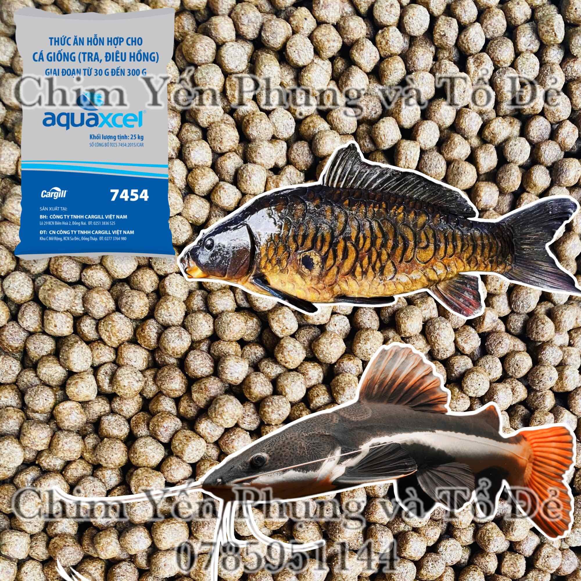 1kg cám cá cargill 7454 viên 3mm 30% đạm cho cá ăn hoặc dùng câu cá,tra,điêu hồng