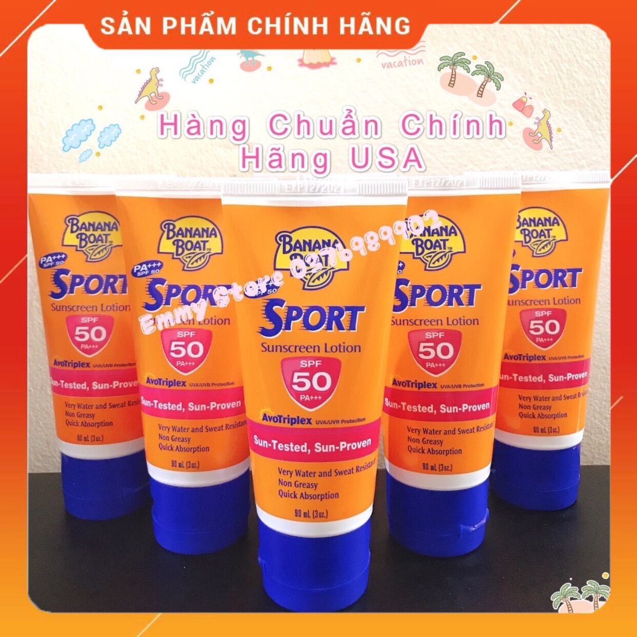 Kem Chống Nắng Banana Boat Sport Thể Thao Spf50 90Ml