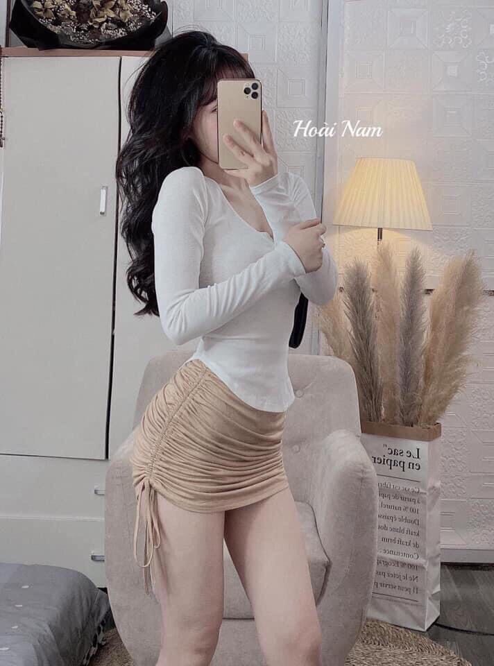 Áo thun body dài tay form dưới 55kg