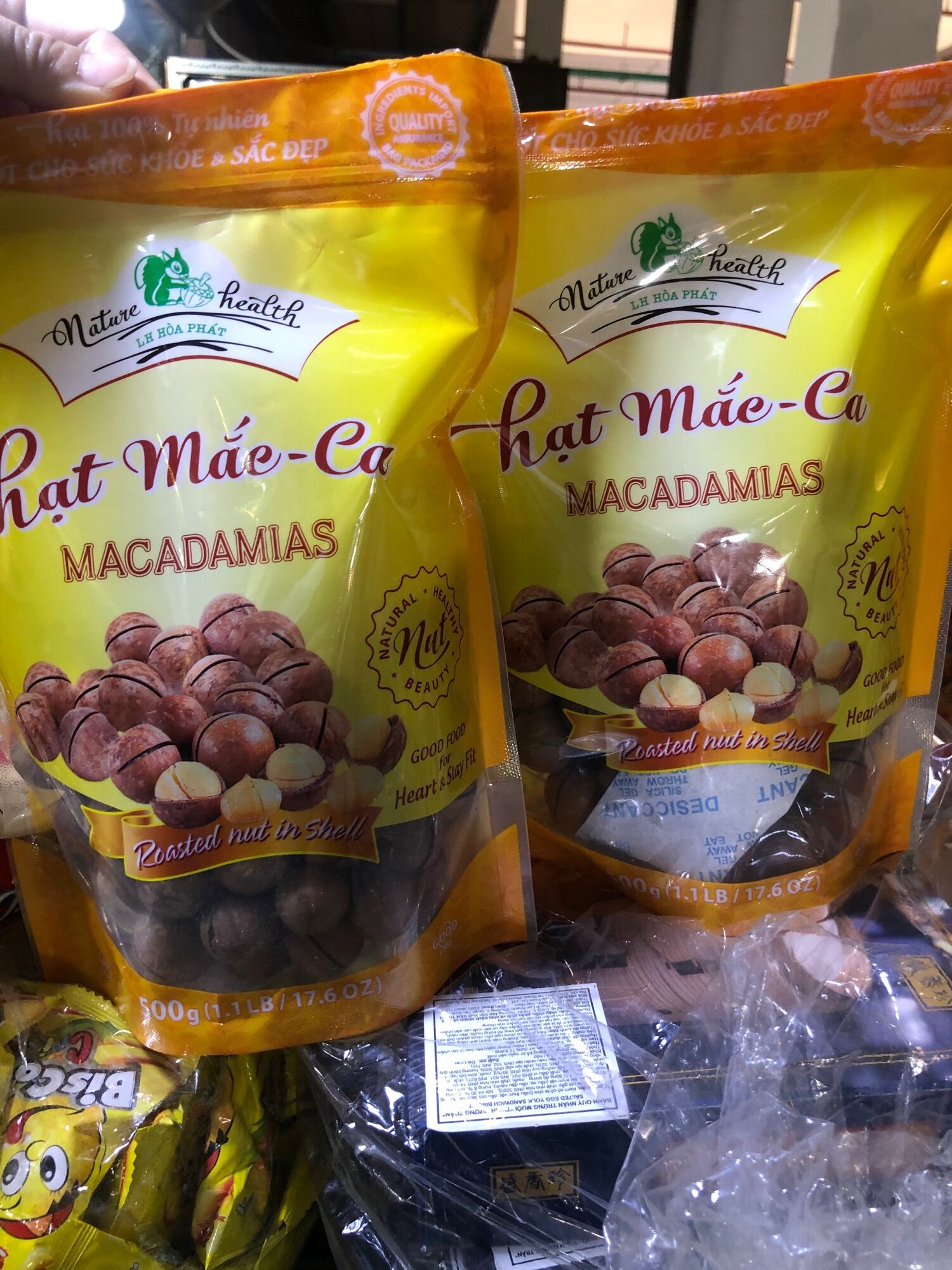 Hạt macca, mắc ca túi 500 gram, Macadamine LH Hoà Phát