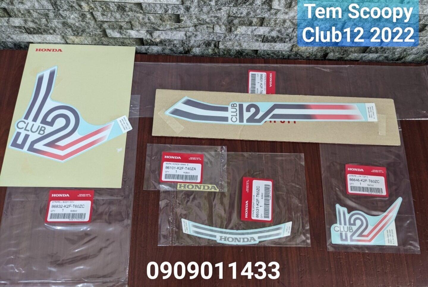 Tem Scoopy 2022 xe Trắng hồng