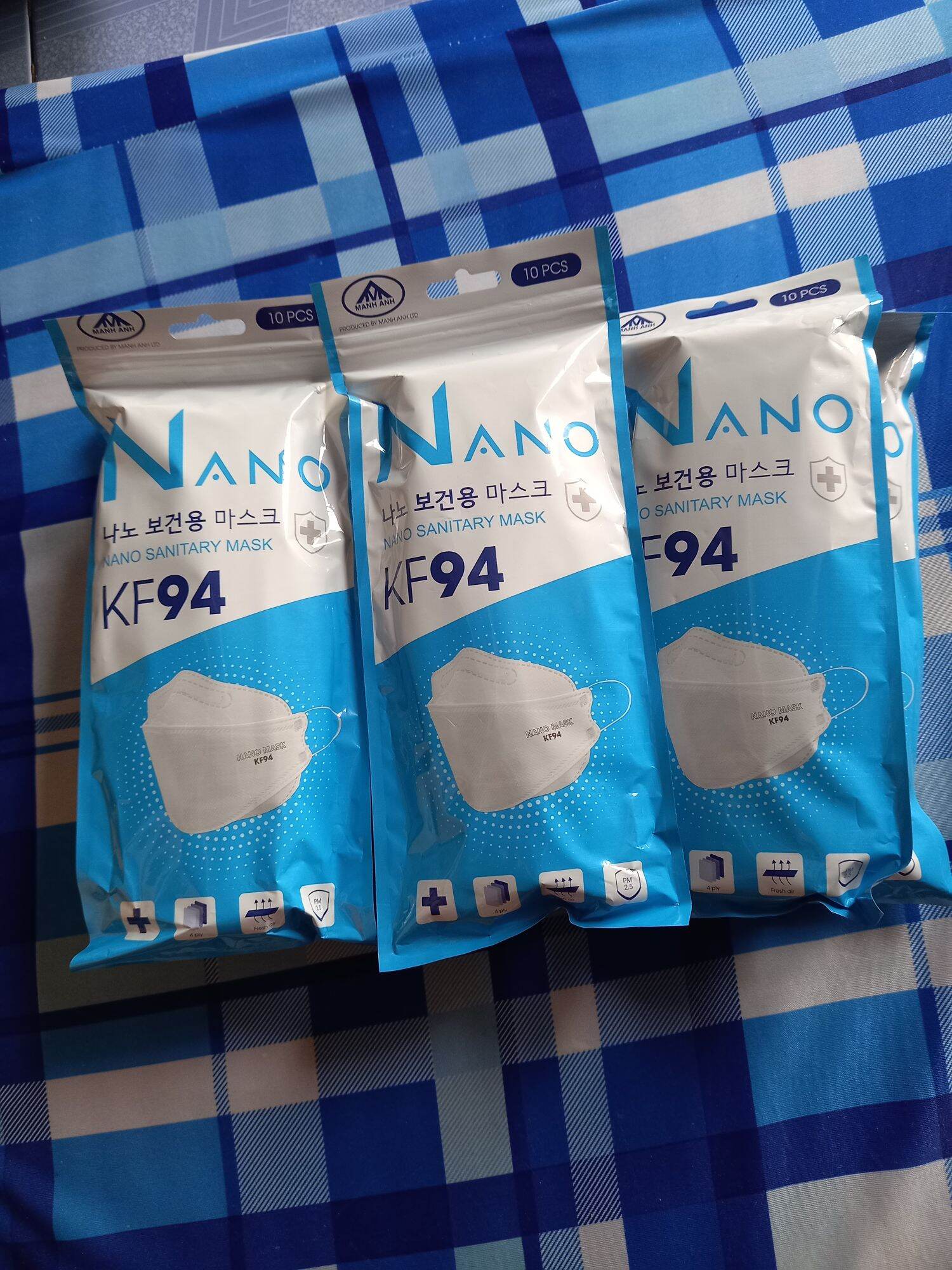 Khẩu trang kf94 1bịt 10cái .1thùng 300c