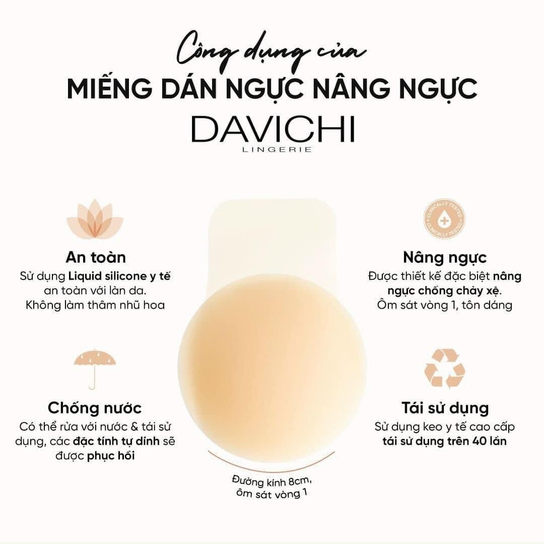 Hàng Cao Cấp - Miếng Dán Nâng Ngực DAVICHI Korea ( Hộp 2 Cặp)