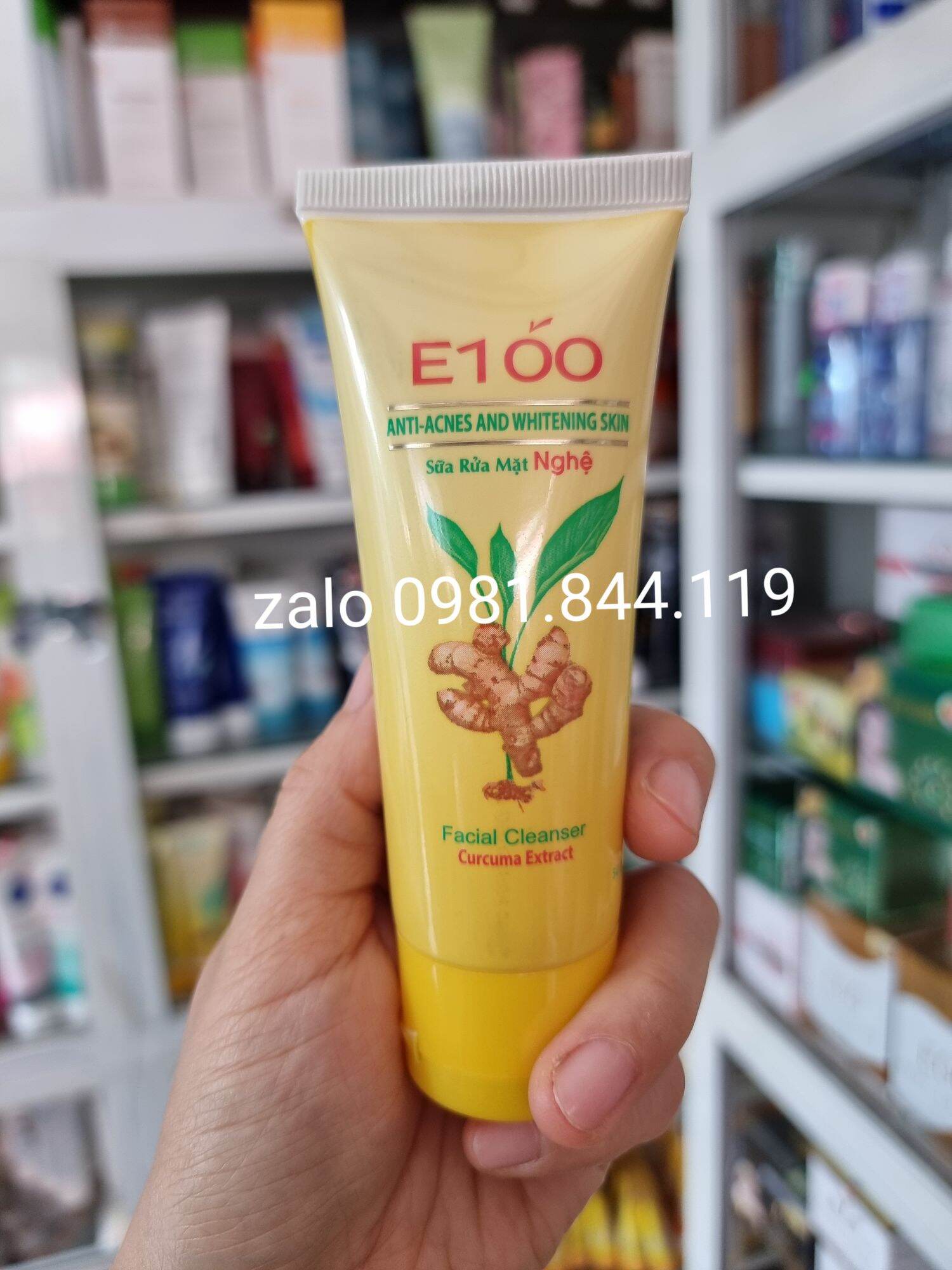 sữa rửa mặt e100 nghệ 50gr tuýp nhỏ chuẩn cty
