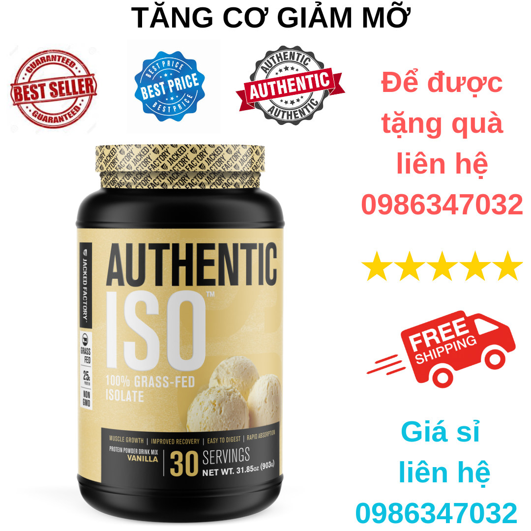 Jacked Factory Authentic Iso Whey Protein Tăng Cơ 30 Servings