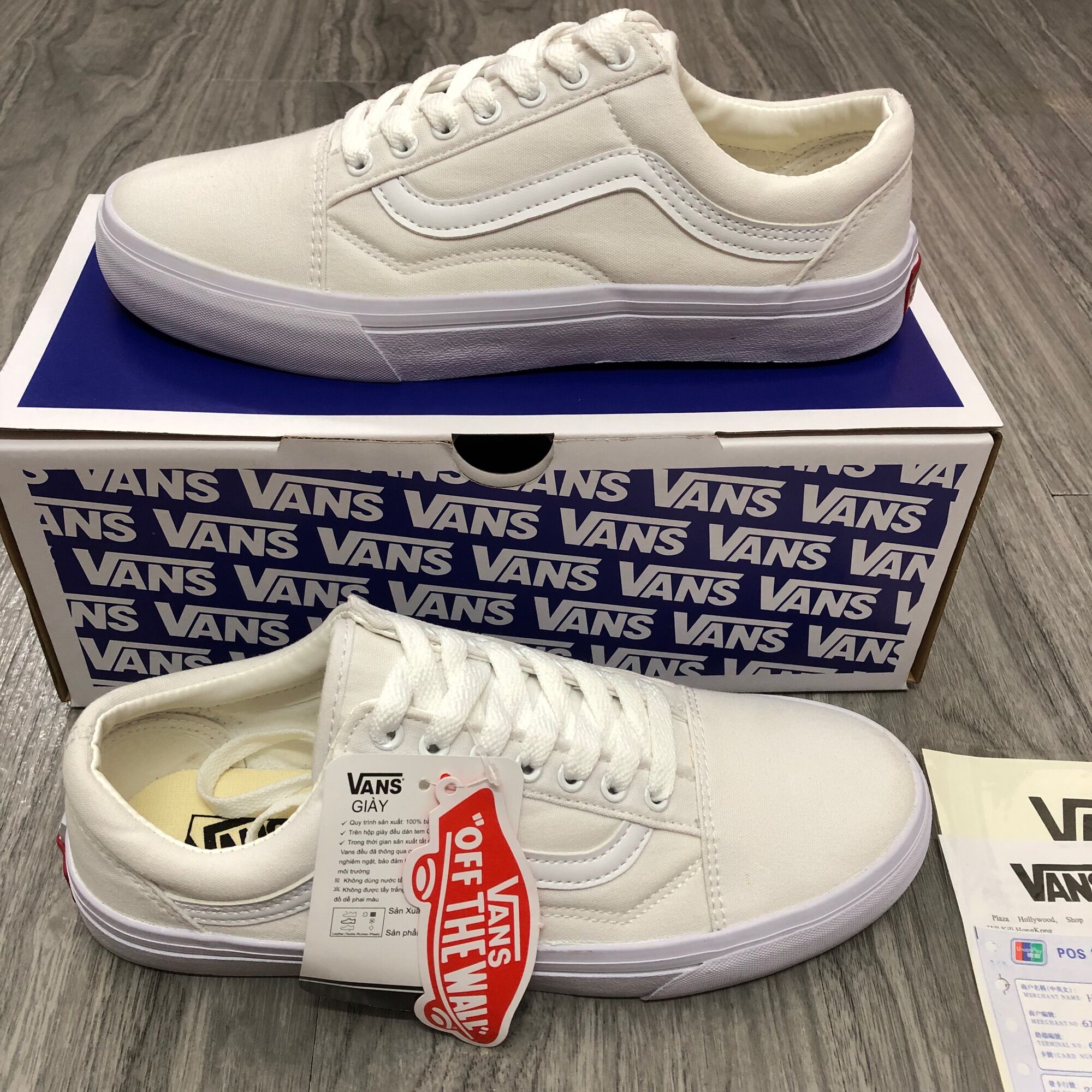 Giầy Vans Old shool Trắng