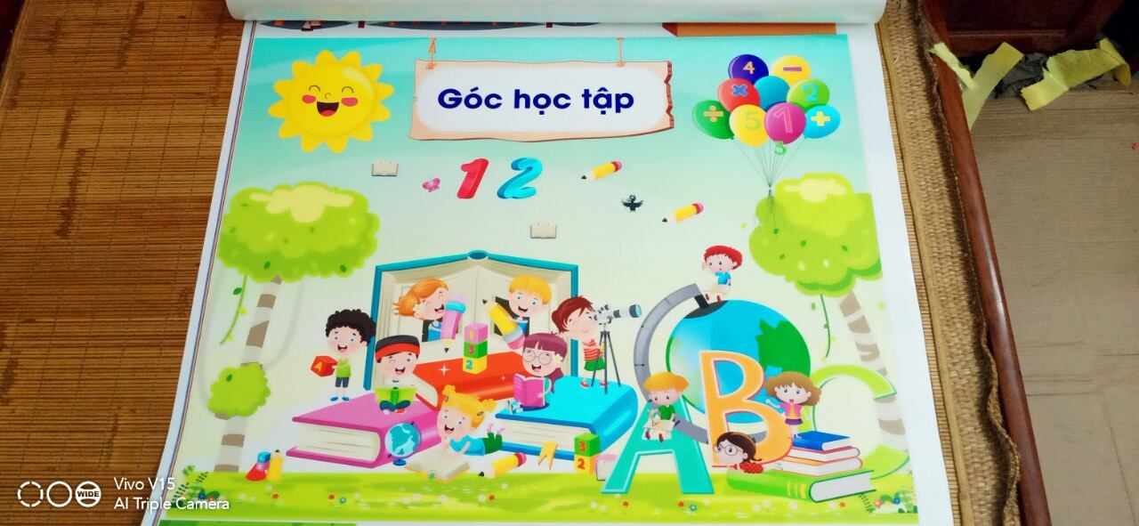 decal trang trí góc lớp khổ lớn
