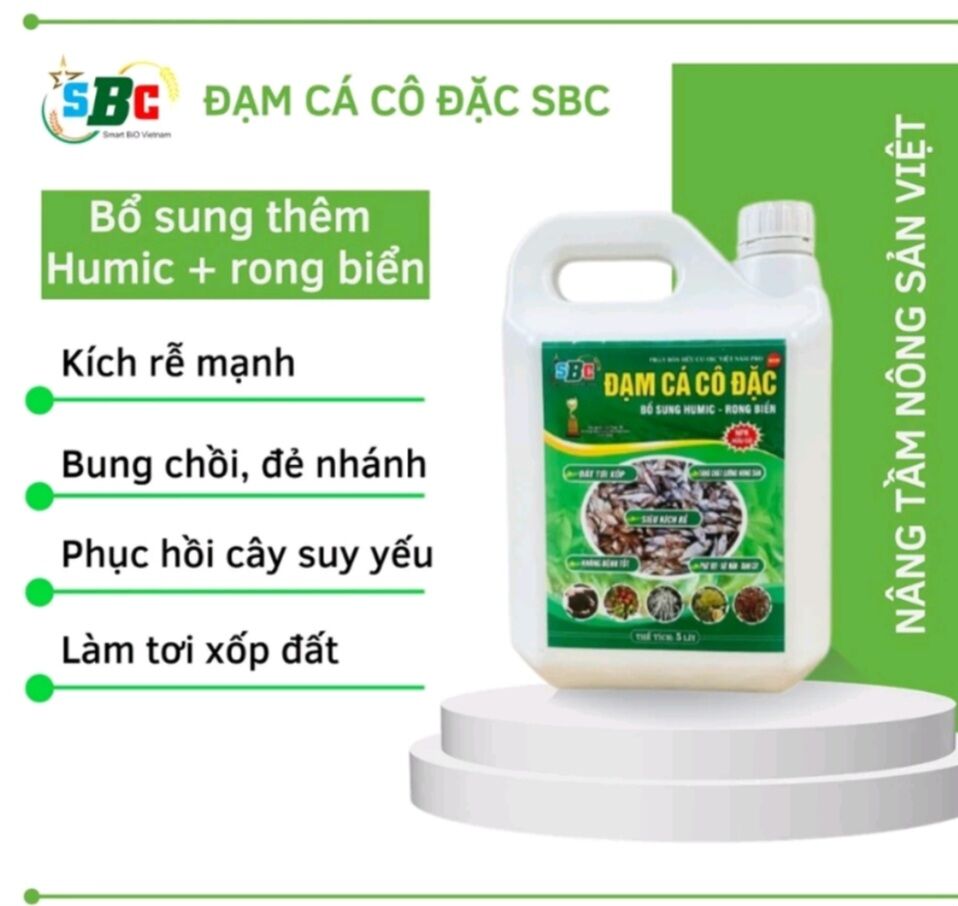 Đạm cá amino can 5 lít/ dịch trùn quế cô đặc chai 1 lít