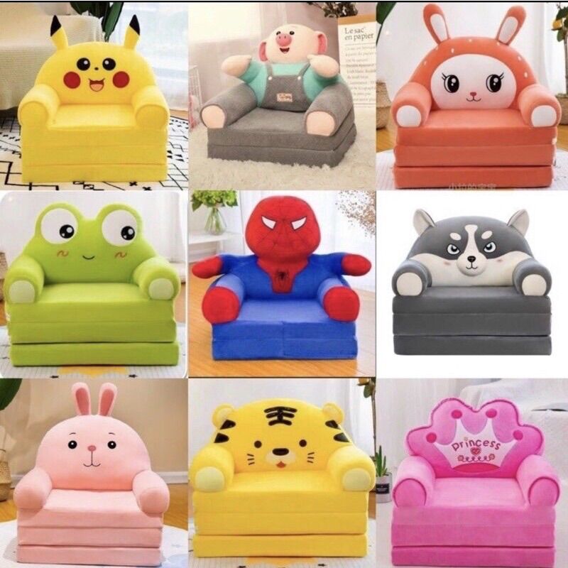 Gấu bông ghế tựa lưng ghế lười hình thú 3 tầng cao cấp giá sỉ