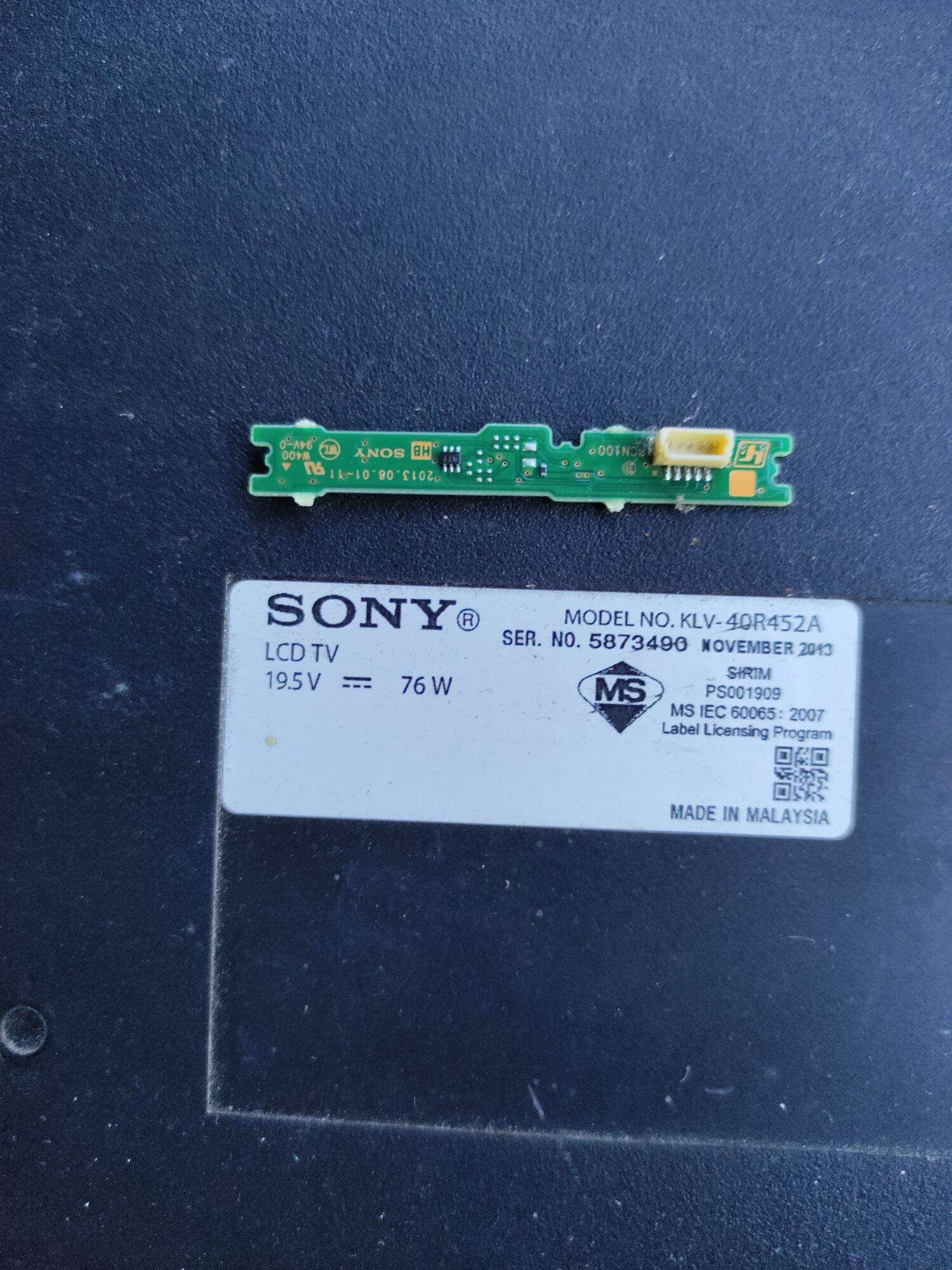 Mắt nhận, cáp, loa tivi sony klv 40r452a