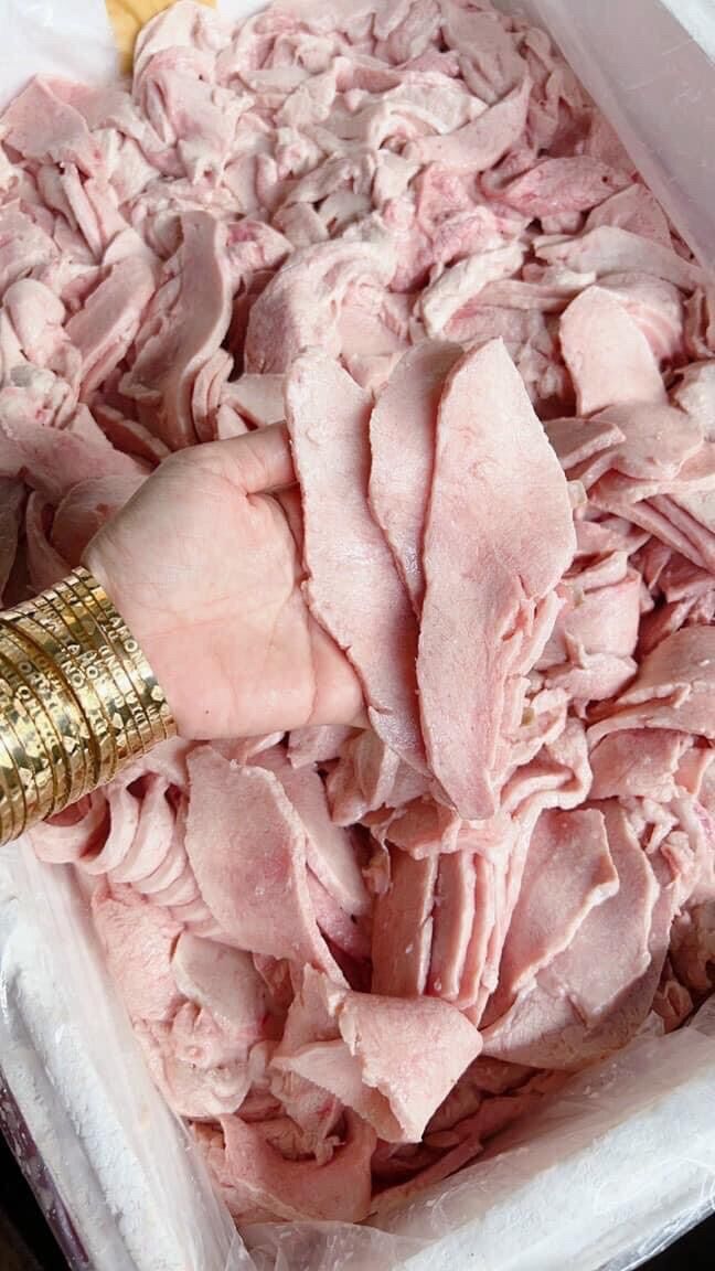 0,5kg Vú Heo tươi cắt lát mỏng (hoả tốc tphcm)