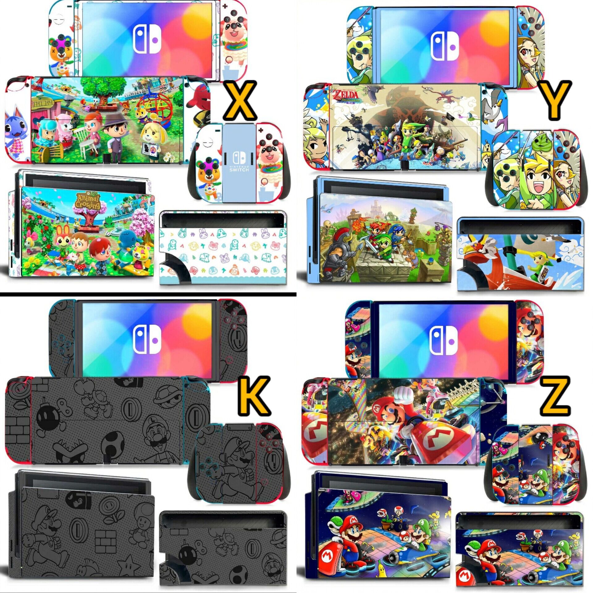 dán Skin máy nintendo Switch Oled và dock xuất hình nintendo switch oled