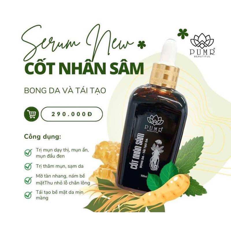 PUMR CỐT NHÂN SÂM MẪU MỚI