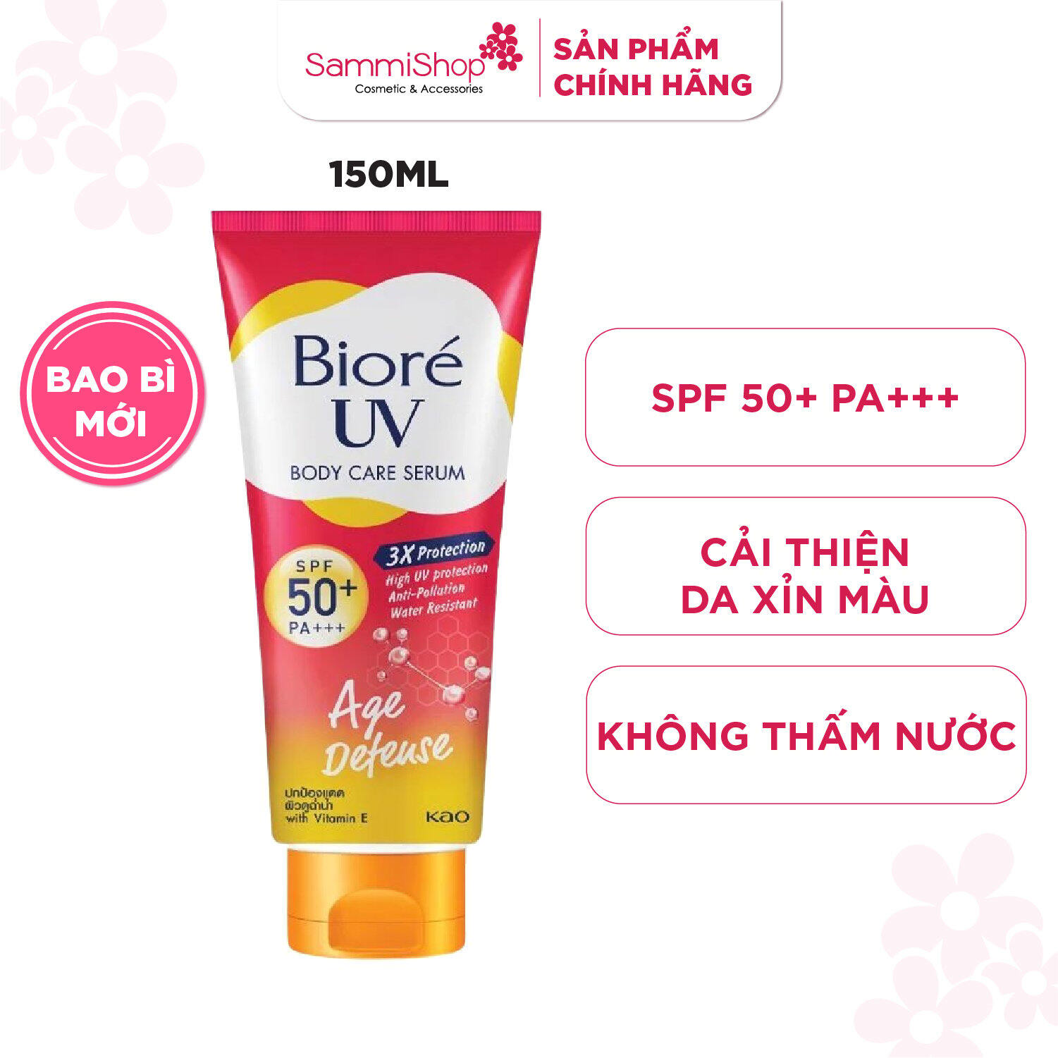 Chống Nắng Biore Serum dưỡng thể 150ml
