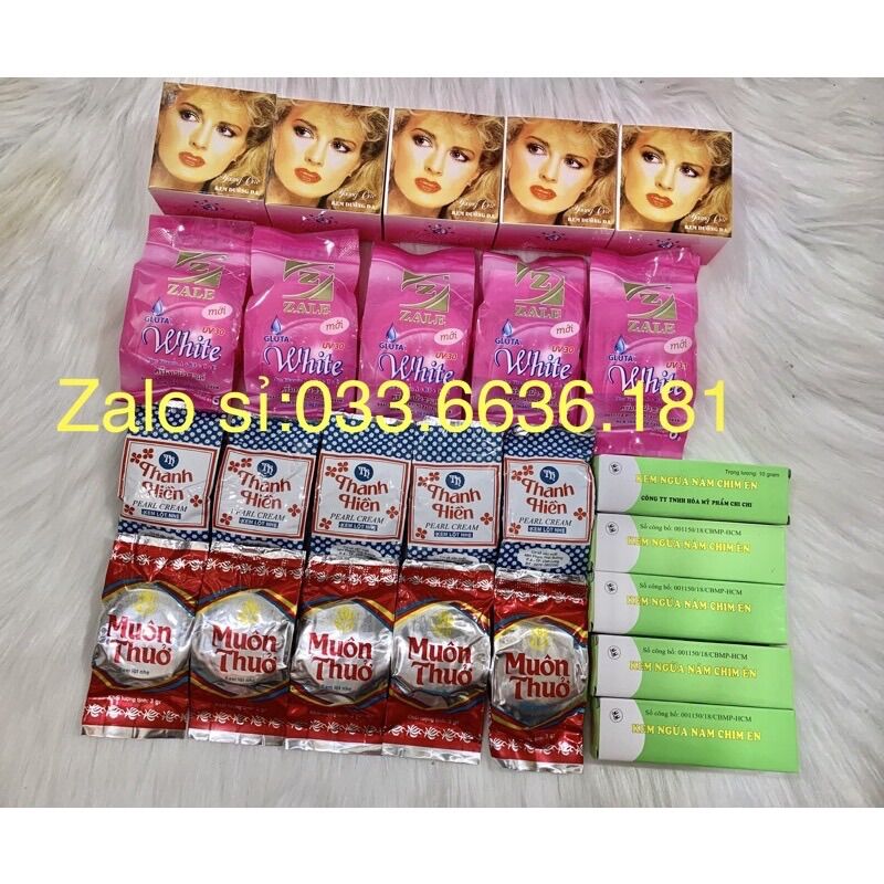 Combo kem trộn trắng da mặt
