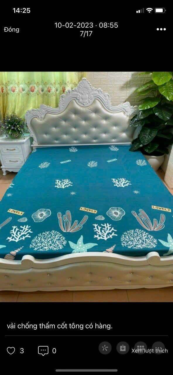 ga chống thấm cotton size; 1m2