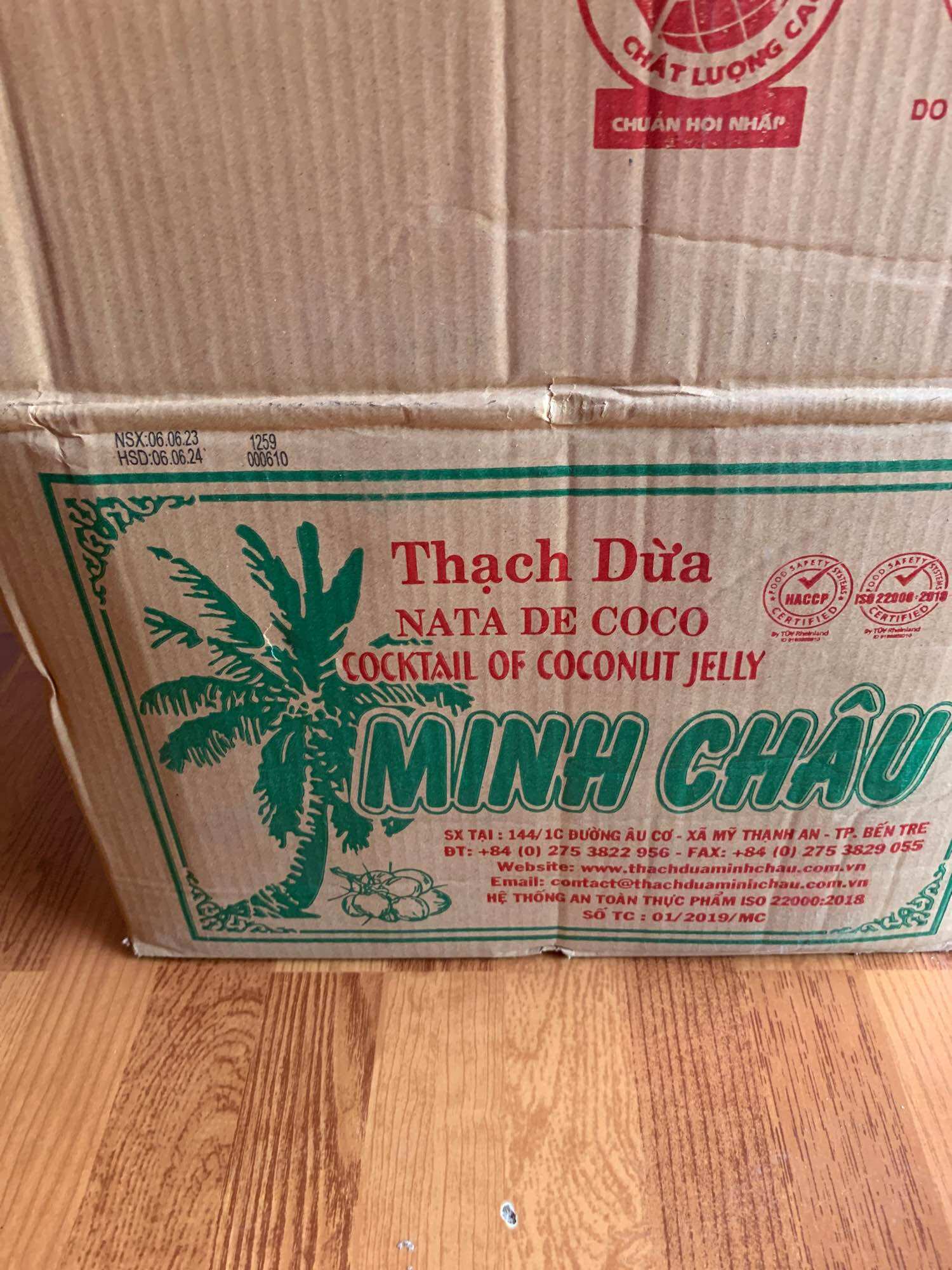 Thạch dừa minh châu bến tre 1 bịch 22 gói