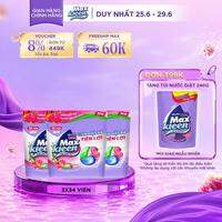 Combo 3 Túi viên giặt xả MaxKleen hương ngày thư thái (34 viên/túi)