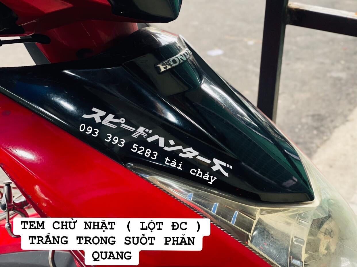 [ 1 MIẾNG ] TEM CHỮ NHẬT ( LỘT ĐƯỢC ) PHẢN QUANG TRONG SUỐT