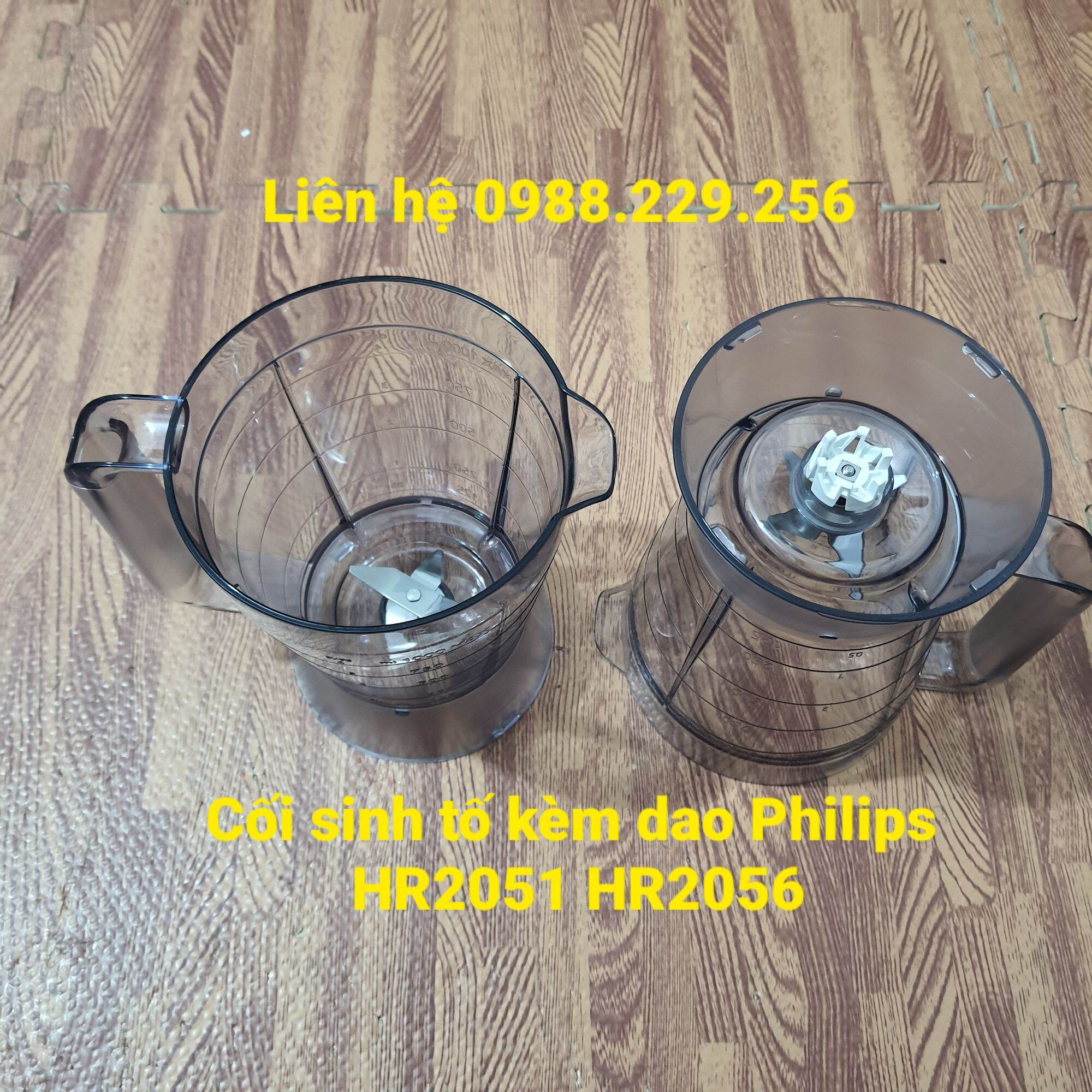 Linh kiện- Phụ kiện cối xay sinh tố kèm dao máy xay Philips HR2051 HR2056