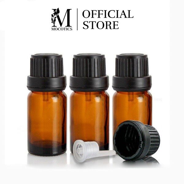 combo 10 chai thủy tinh nâu 10ml nhỏ giọt