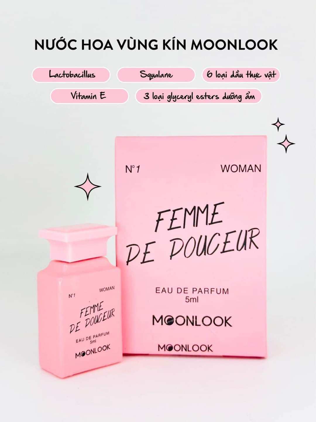Nước Hoa Vùng Kín Moonlook Cân Bằng Độ PH, Lưu Hương Thơm Cả Ngày