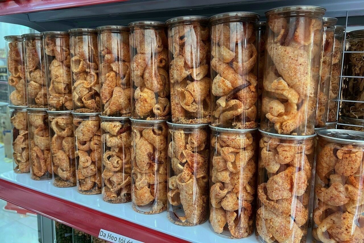 Đồ Ăn Vặt TIMI Da Heo Tỏi Ớt 150g