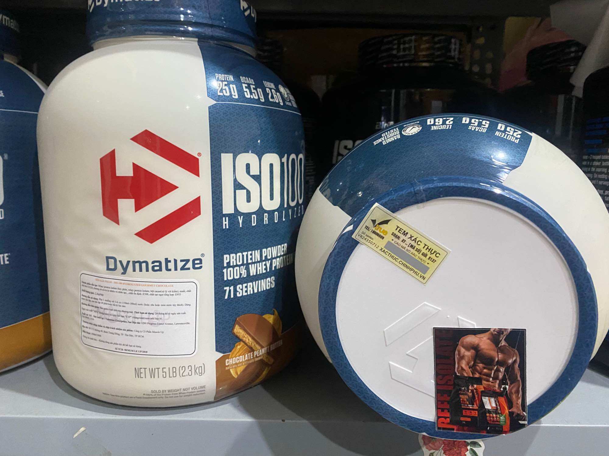 [HCM]WHEY PROTEIN - DYMATIZE - ISO100 - 5lbs - ISO 100 bổ sung whey protein cao cấp hỗ trợ tăng cơ tối ưu - Từ Mỹ