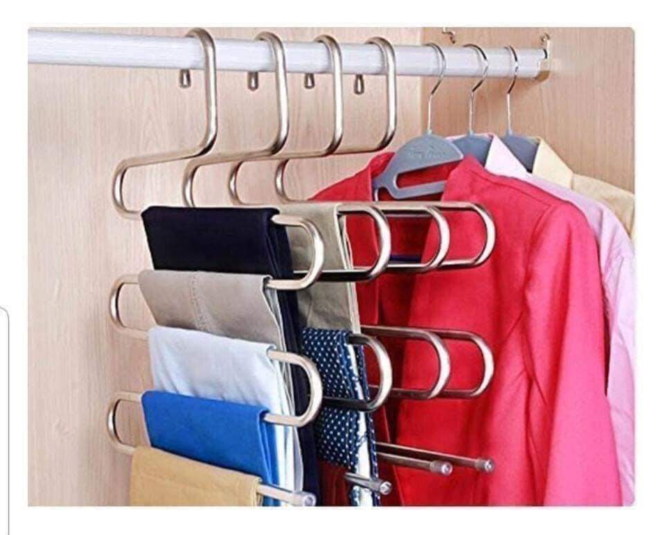 Móc treo quần 5 tầng inox 304 cao cấp chống gỉ