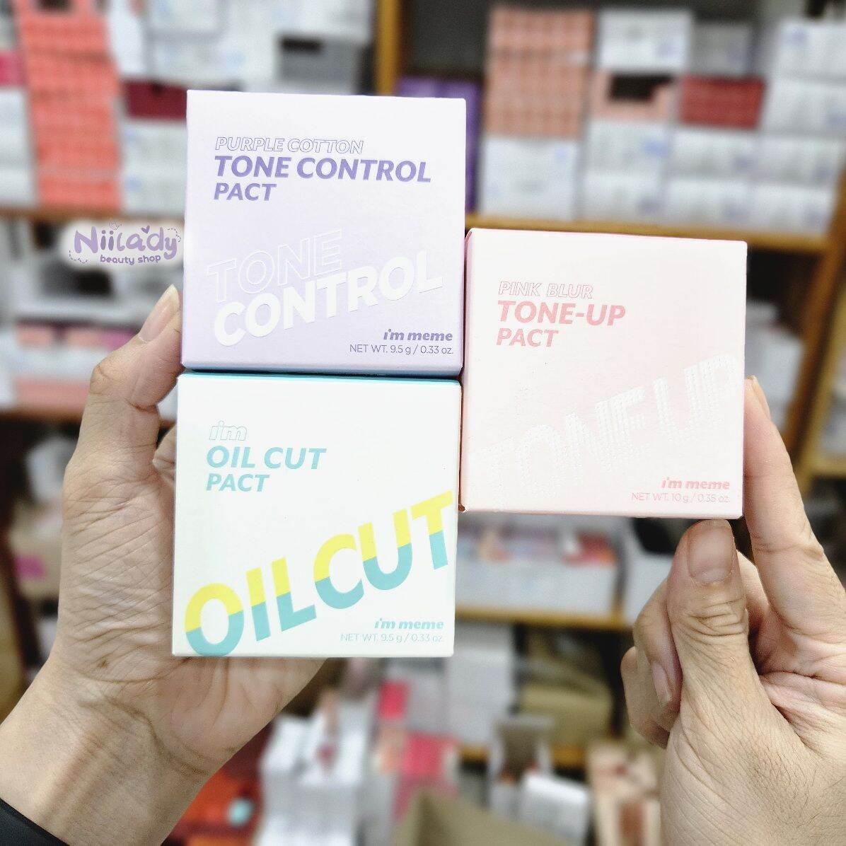 [HSD từ 05/2026] Phấn Phủ I'm Meme Pink Blur Tone Up Pact 10g