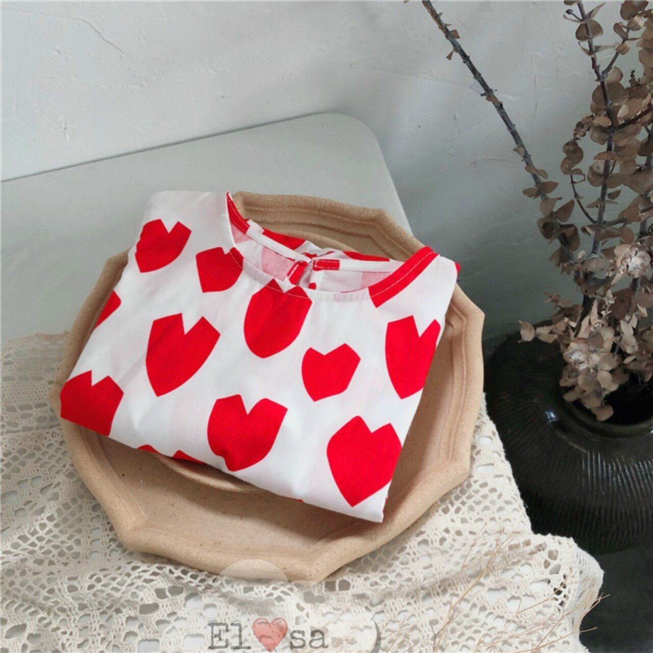 Váy đầm trái tim đuôi cá bé gái